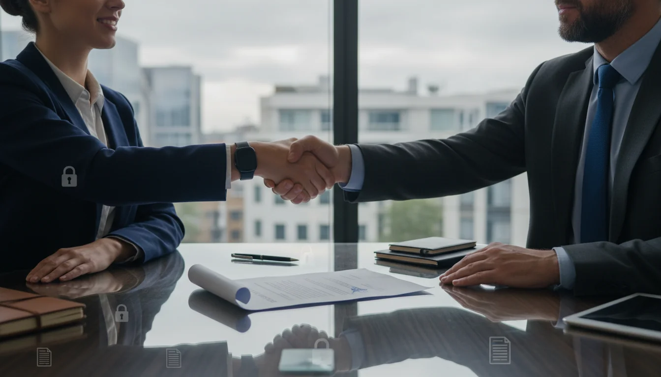 Secure contract signing handshake