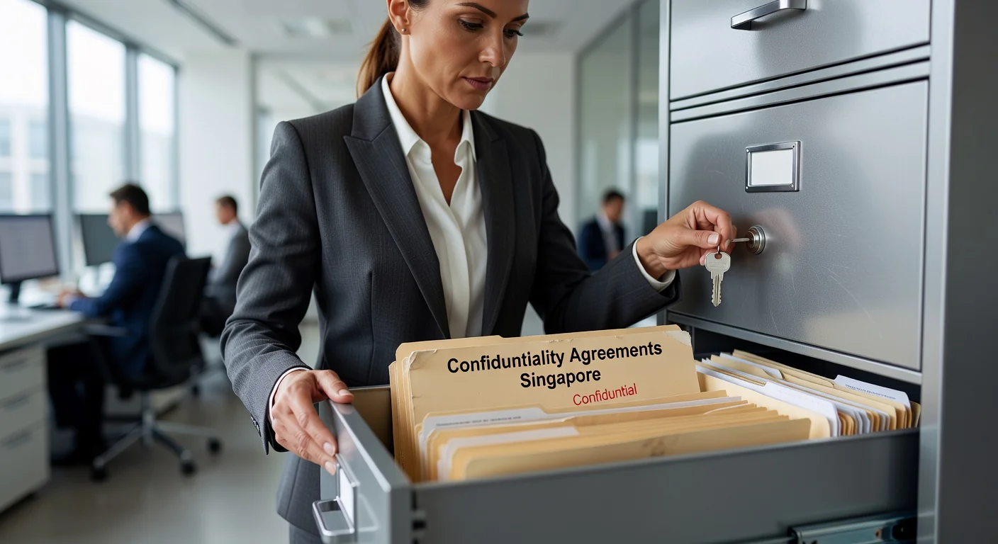 Secure document storage in office
