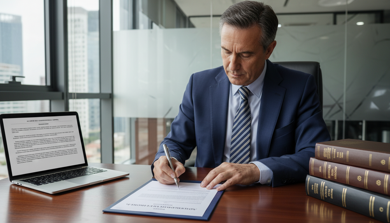 Professional signing confidentiality agreement