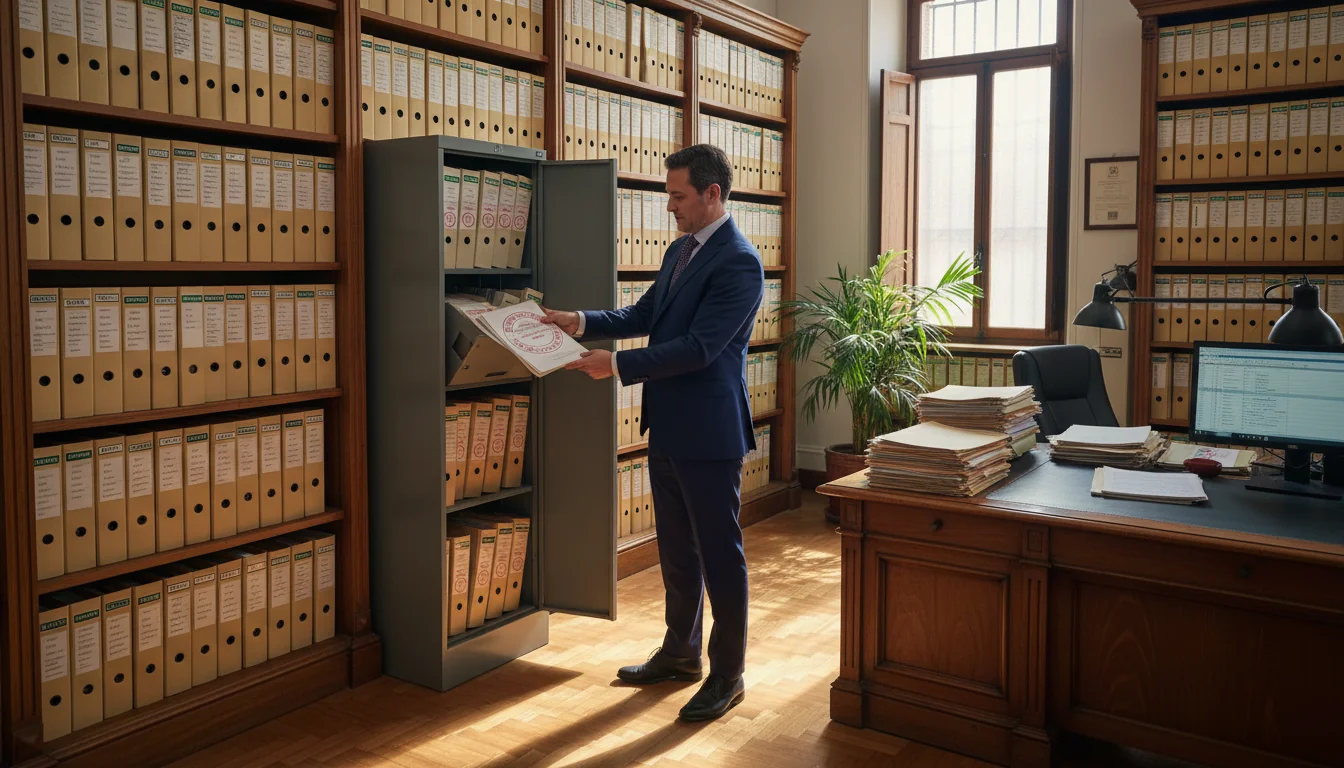 Secure filing of workplace confidentiality documents
