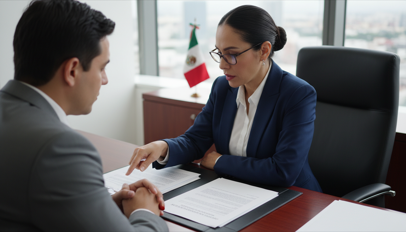 Lawyer explaining employment NDA in Mexico