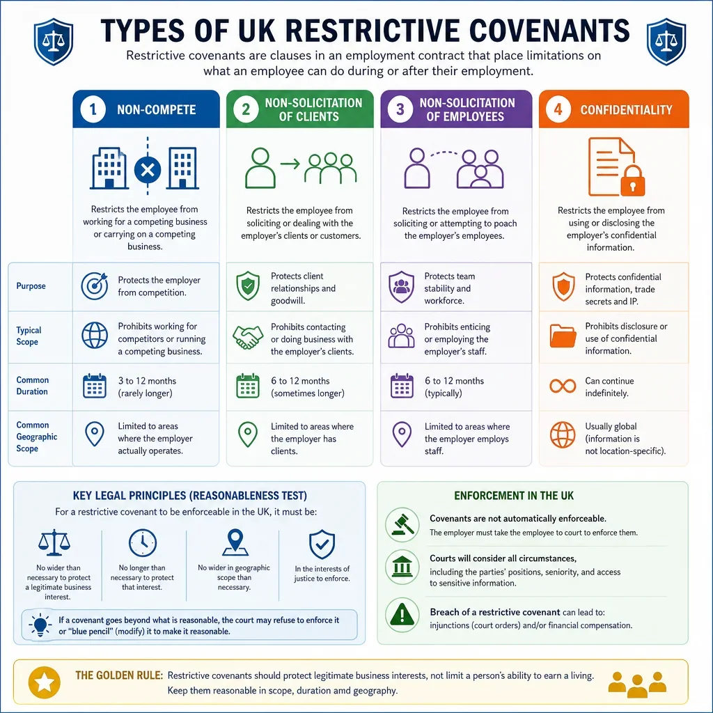 Types of UK Restrictive Covenants