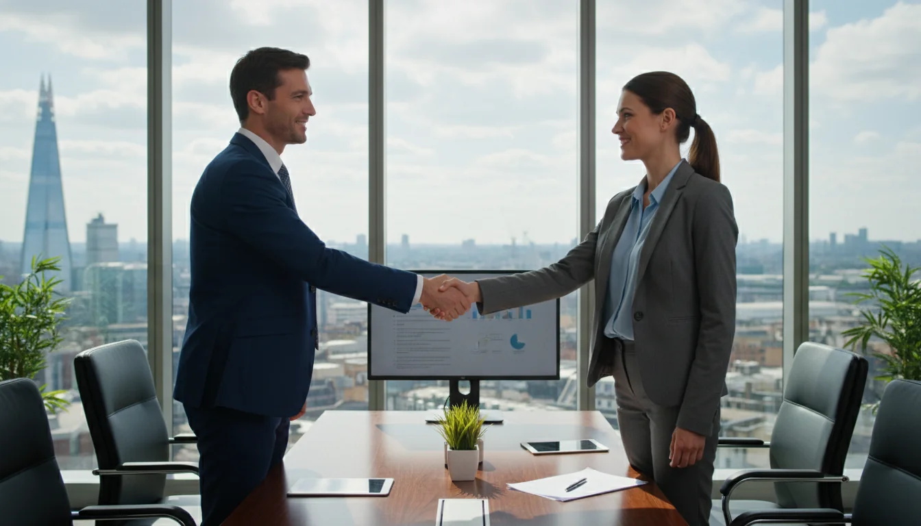 Handshake sealing employment deal