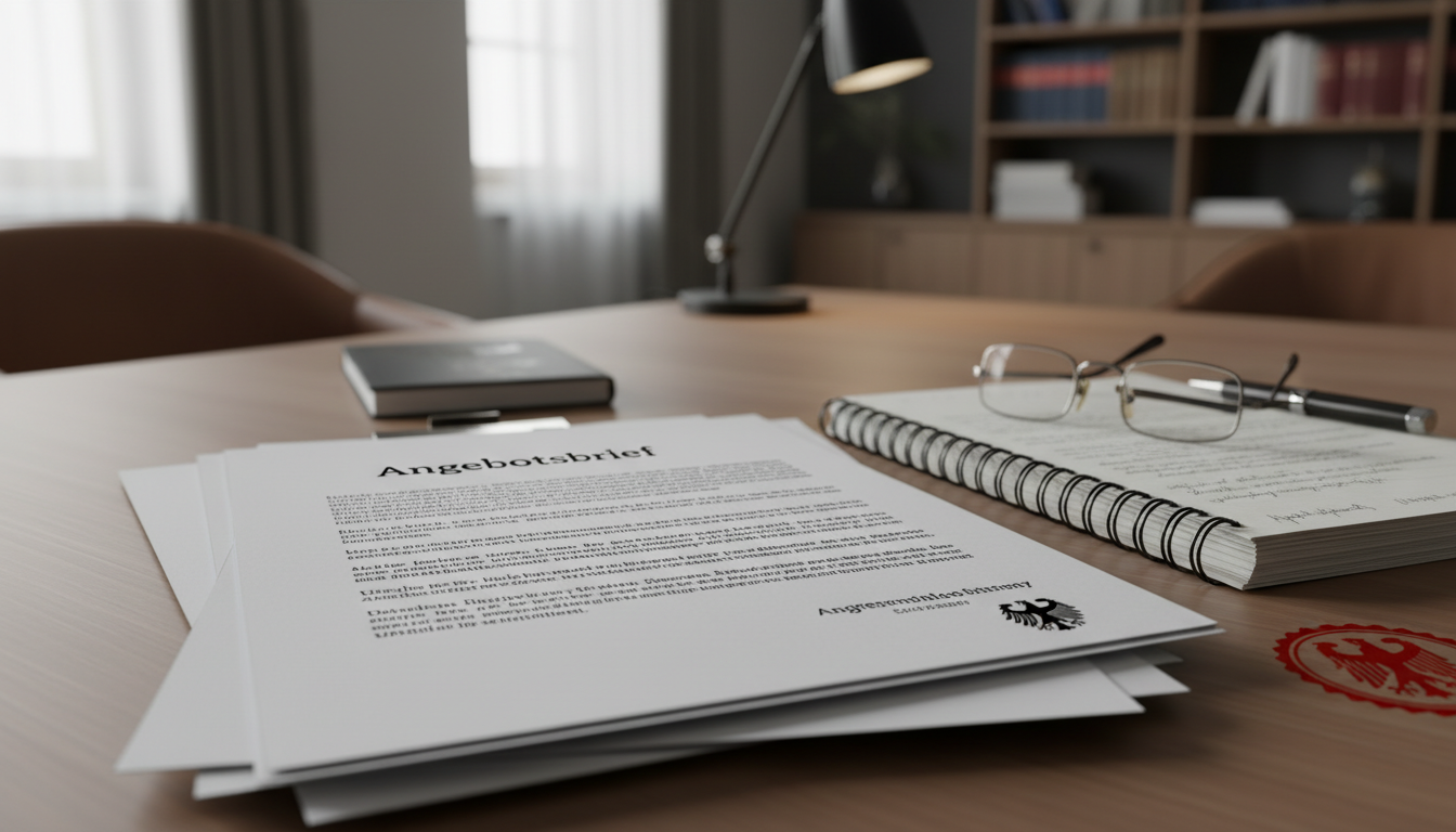 Stack of German legal papers