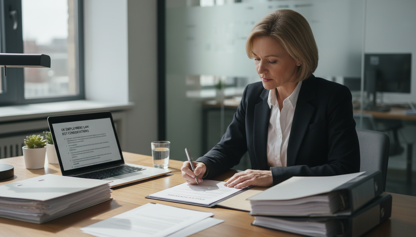 Professional signing employment offer letter