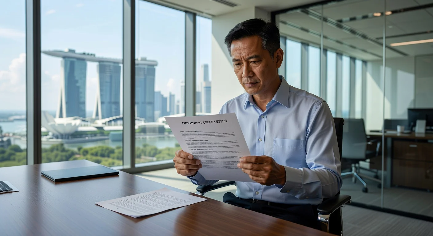 Professional reviewing offer letter