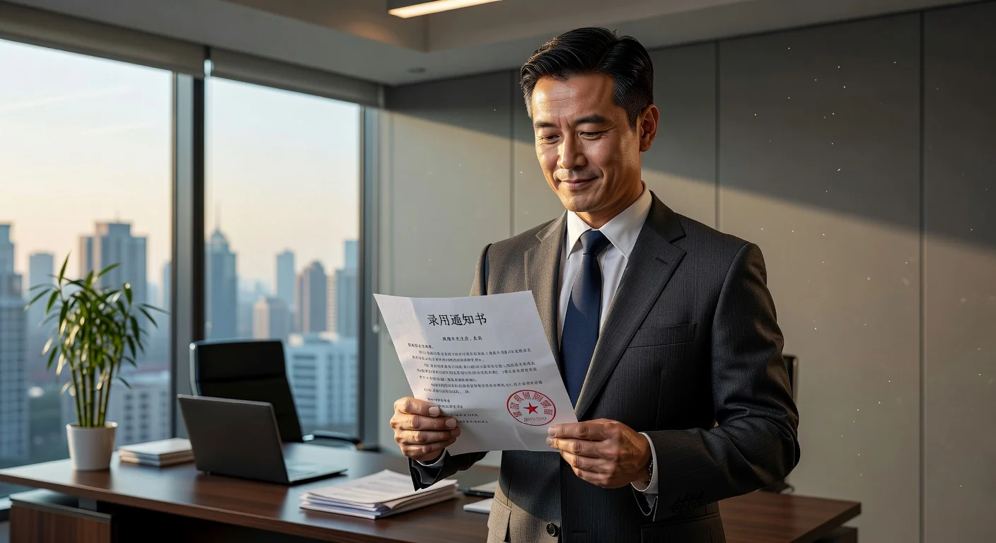 Chinese offer letter document