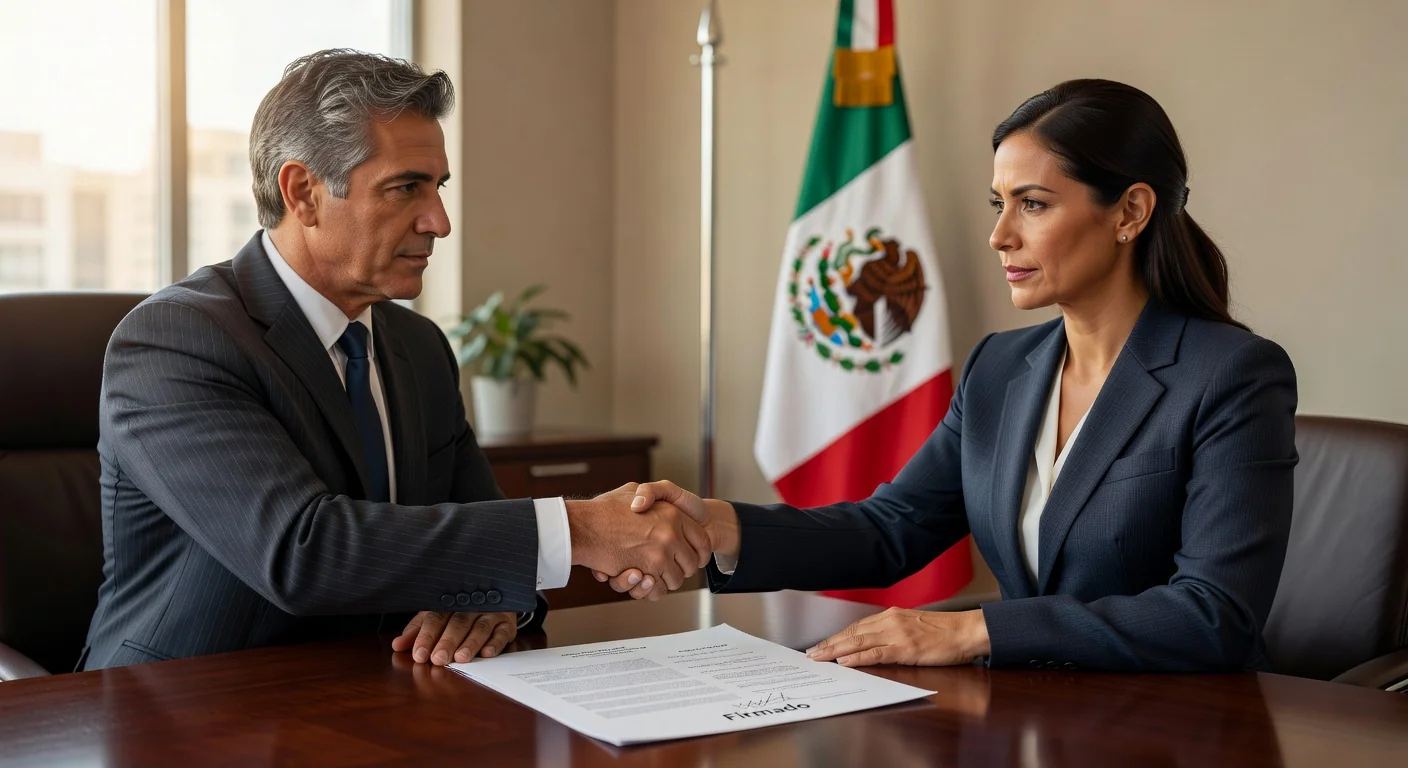 Signing employment contract