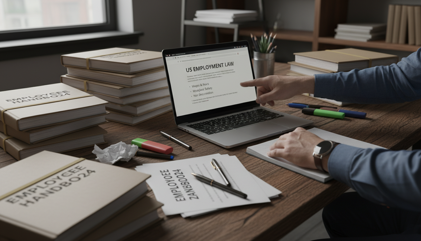 Legal documents on office desk