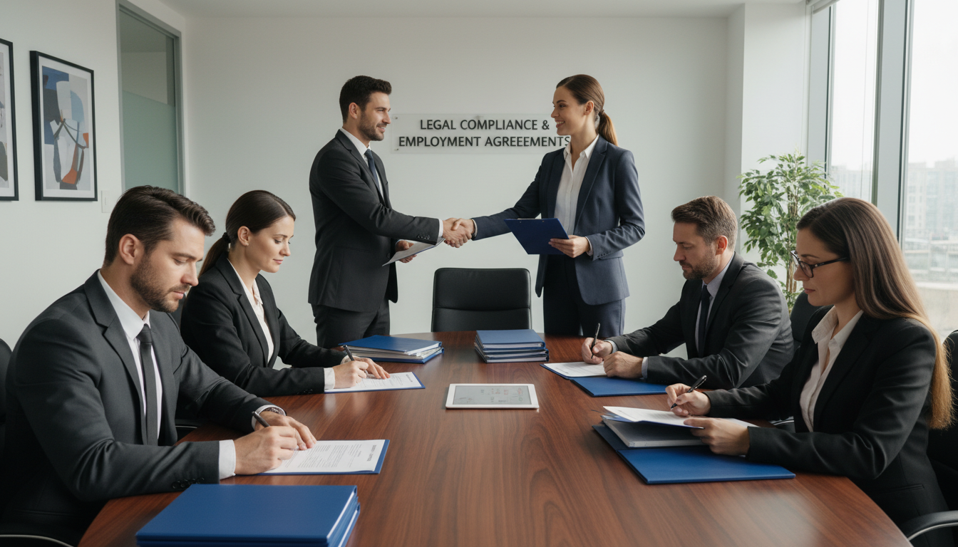 Team signing handbook agreement