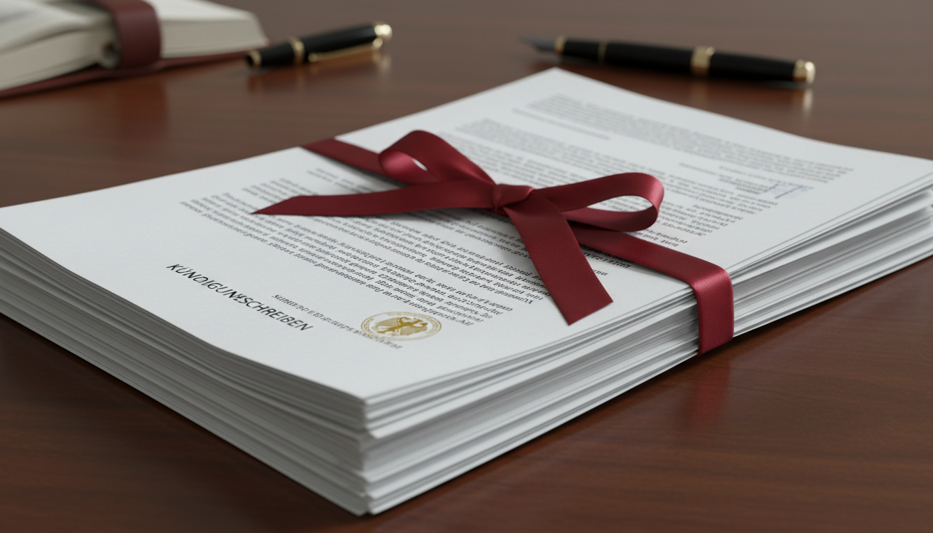 German legal paperwork stack