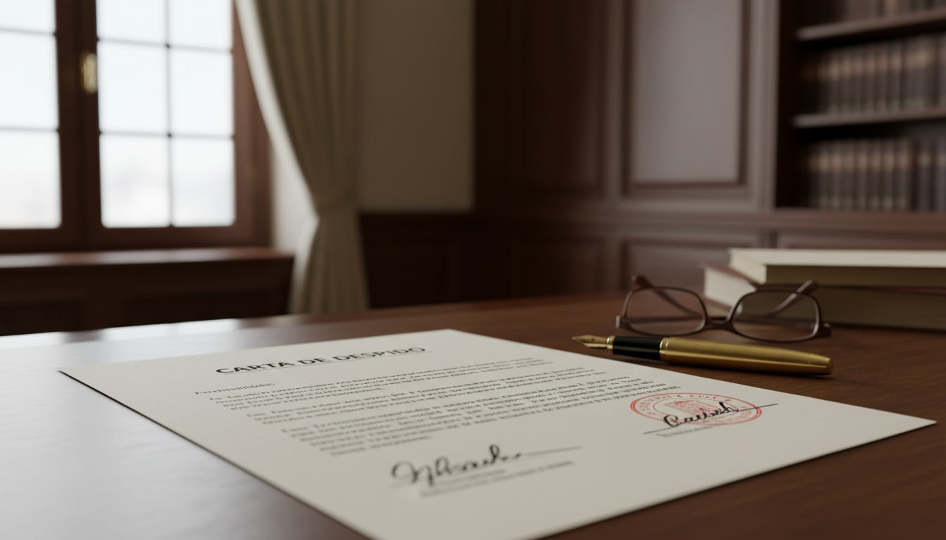 Spanish legal dismissal letter document