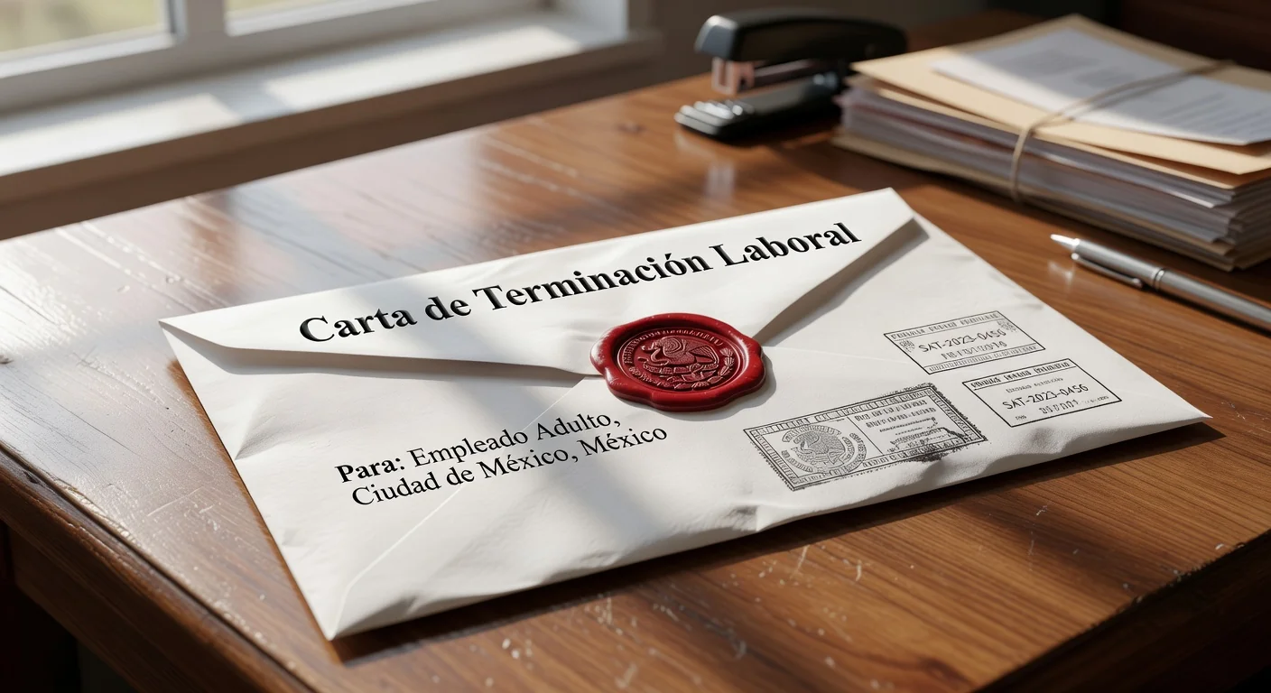 Envelope with Mexican termination notice