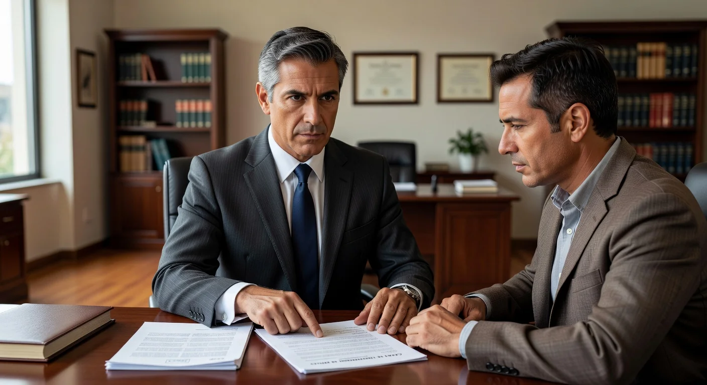 Lawyer explaining labor termination letter