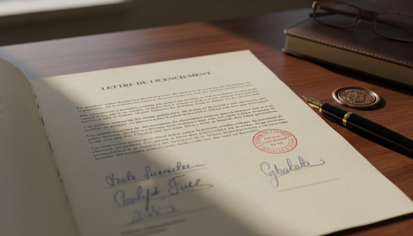 Legal dismissal letter document