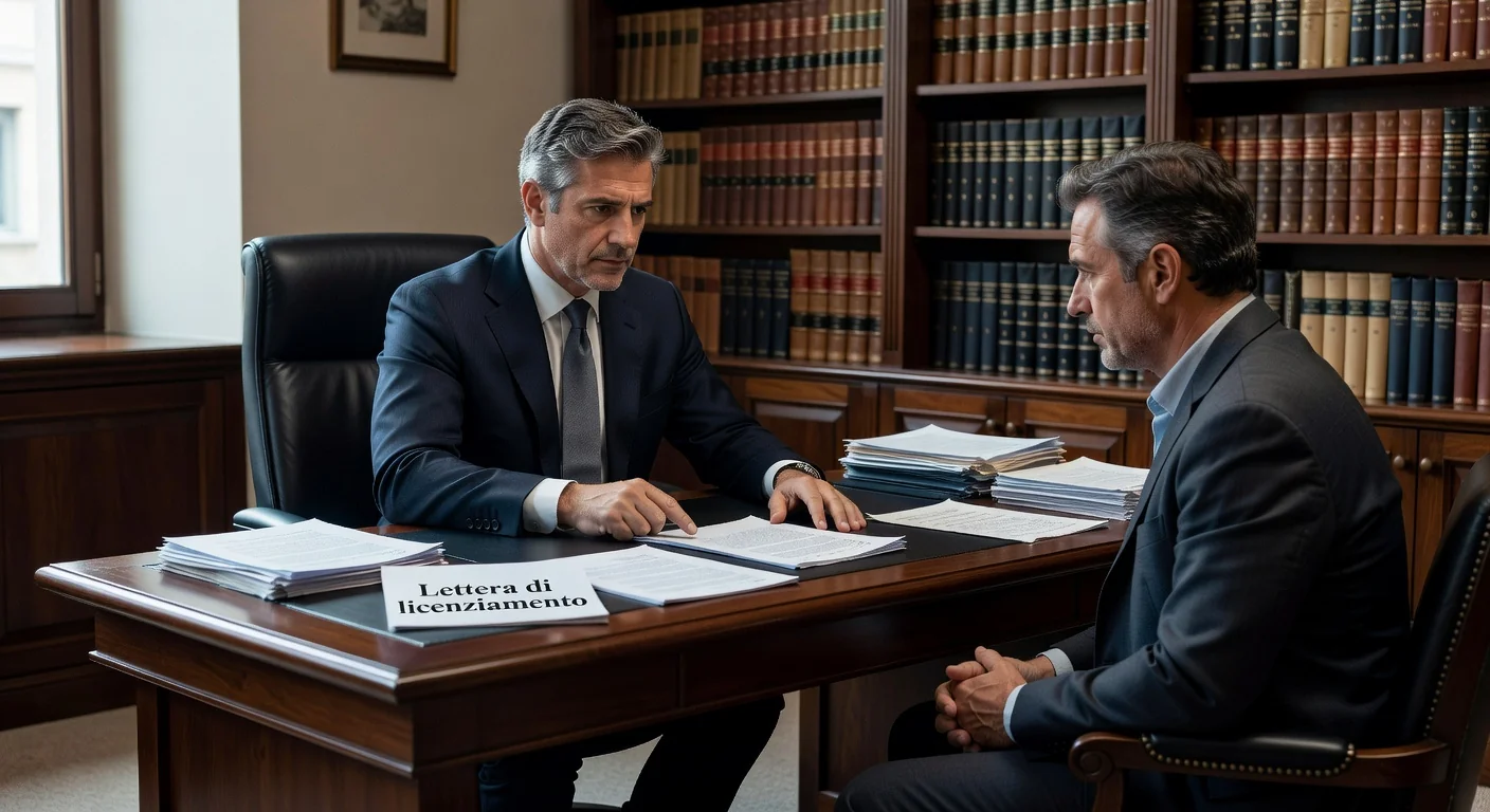 Italian lawyer consulting client