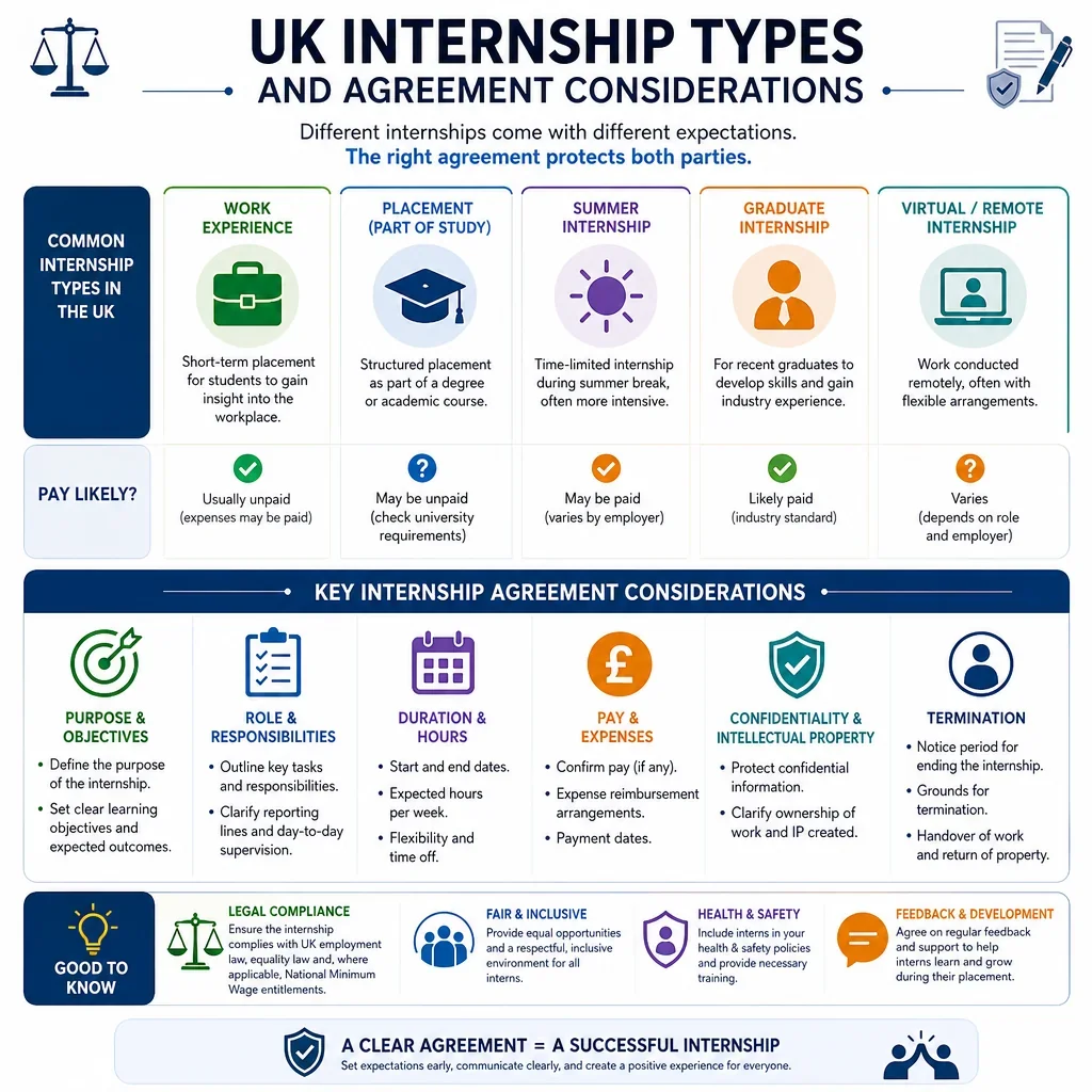 UK Internship Types and Agreement Considerations