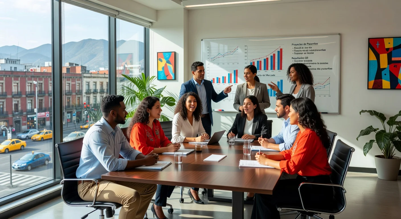 Group of interns in professional meeting