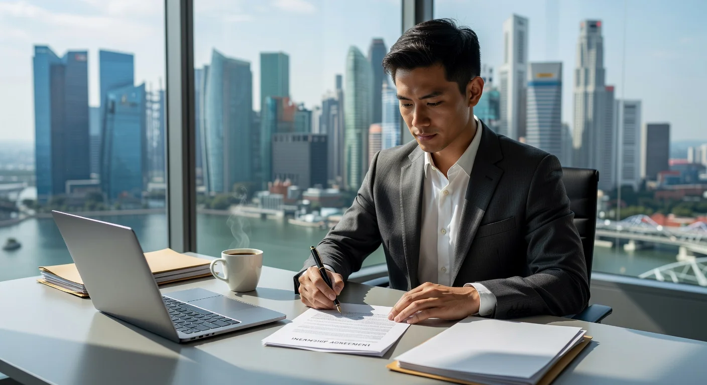Professional signing internship contract