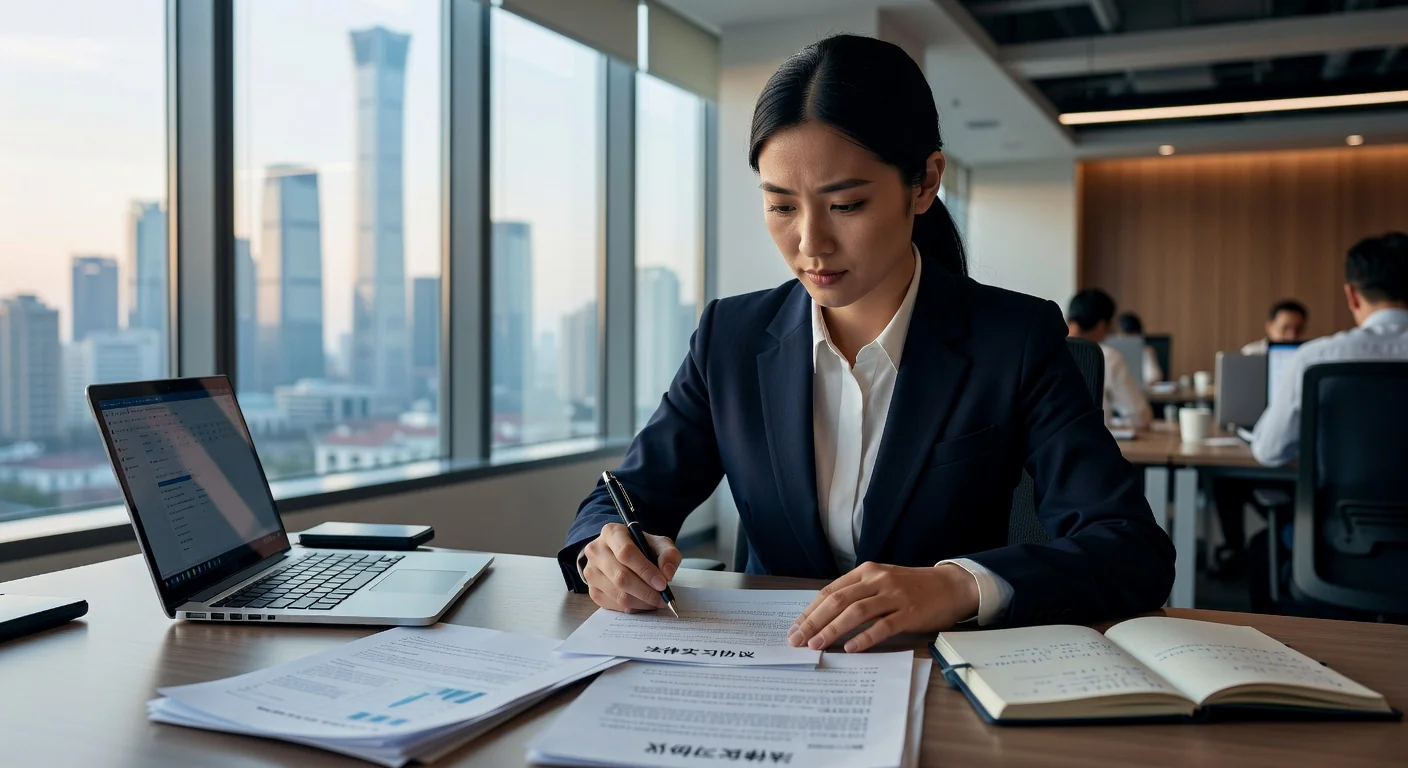 Intern signing Chinese contract