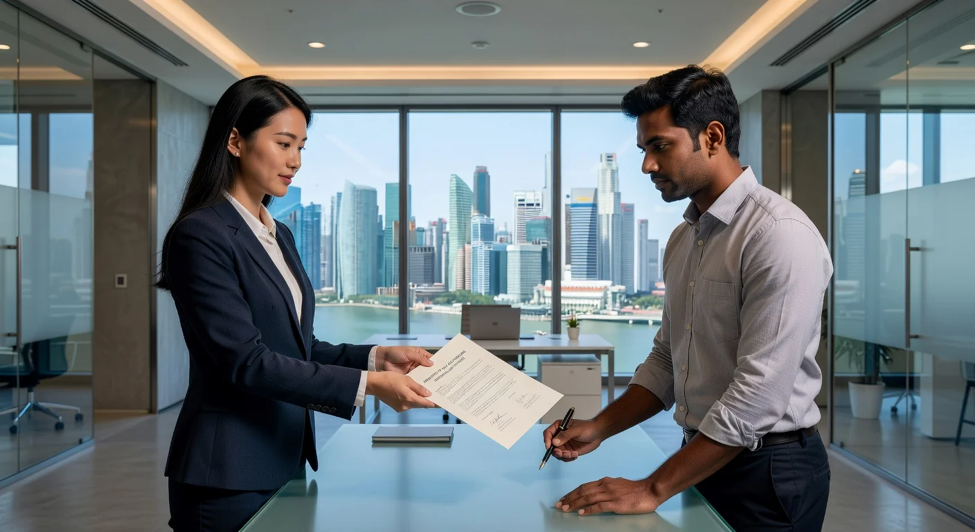 Professional signing internship contract