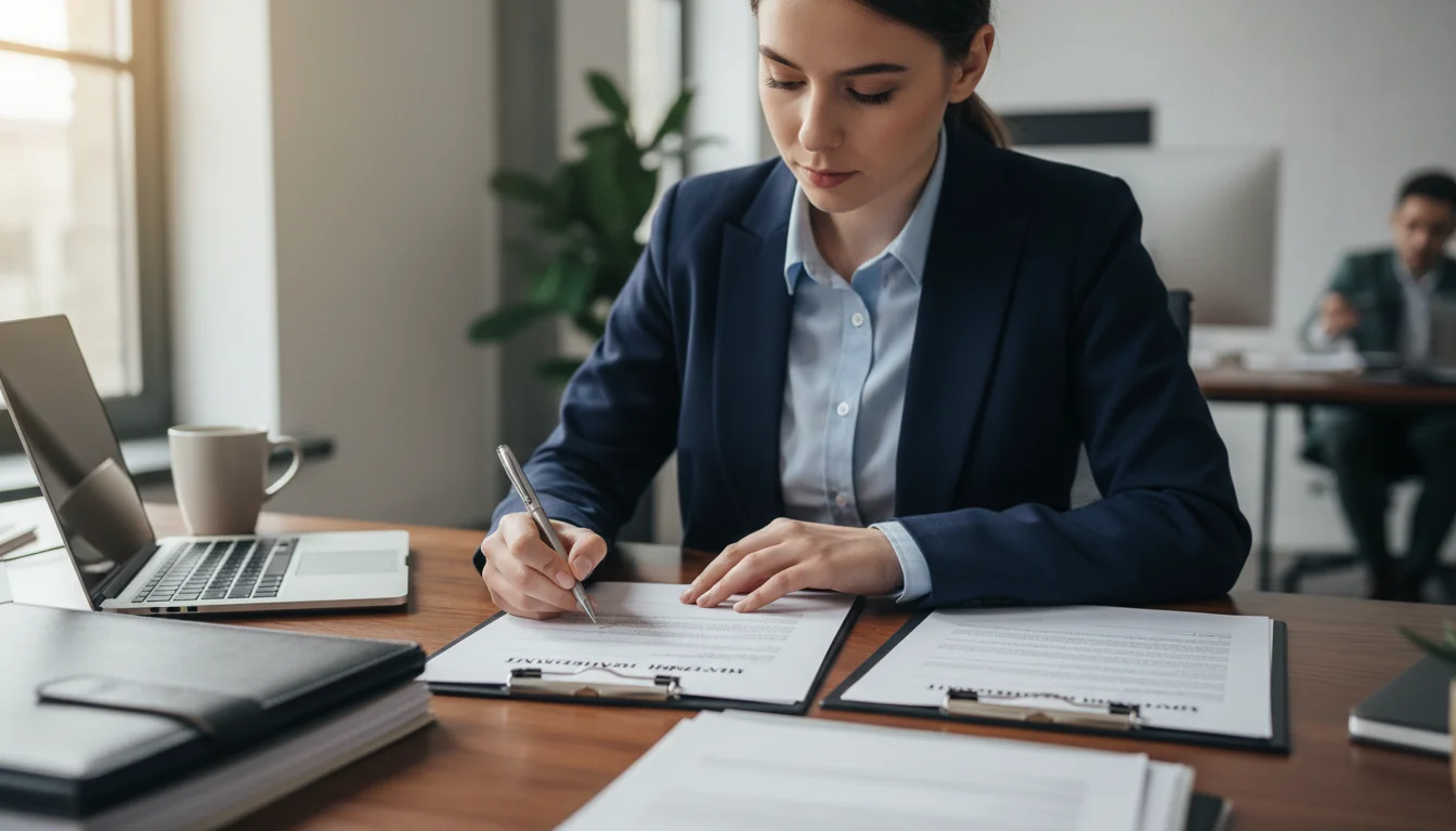 Professional signing internship contract