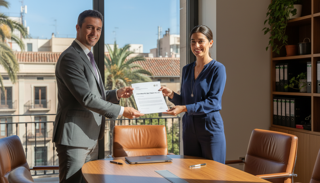 Spanish legal contract signing.