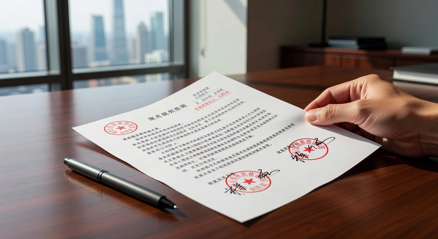 Internship agreement document close-up