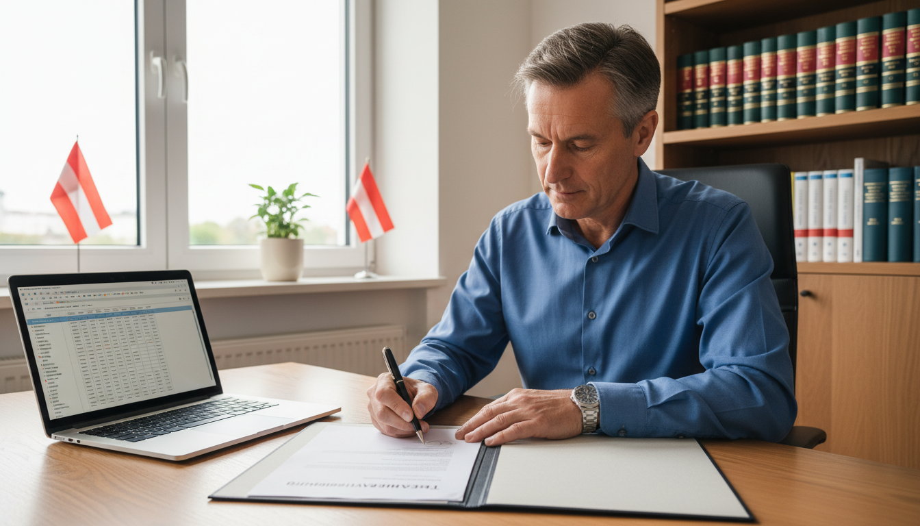 Professional signing remote work contract