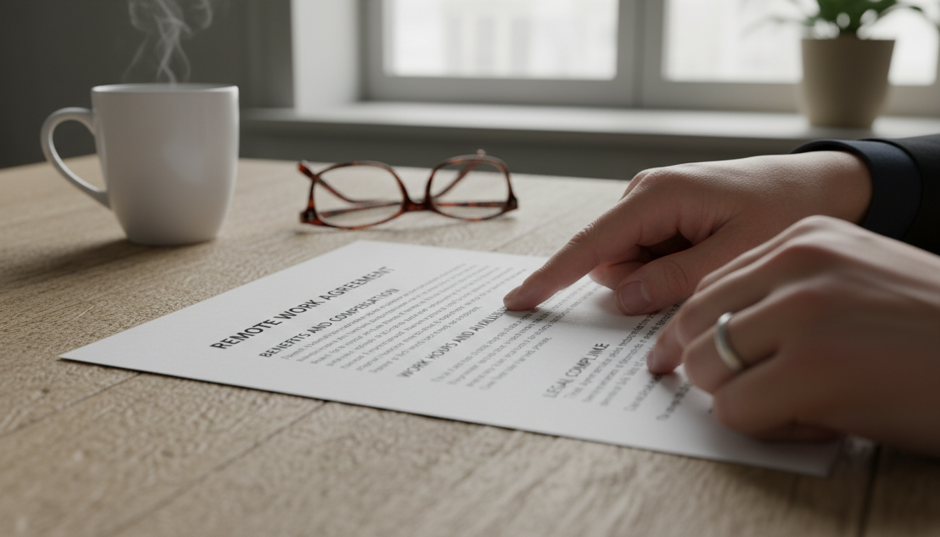 Legal clauses in agreement document