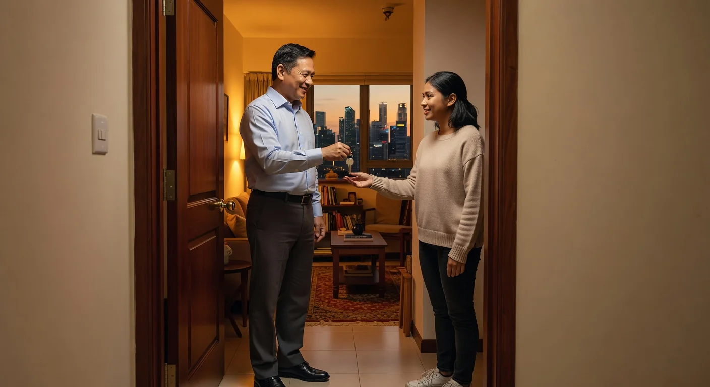 Key handover in apartment