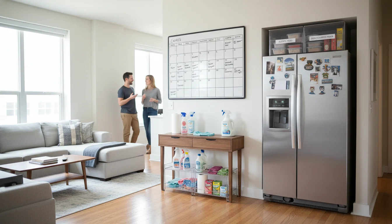 Icons of chore sharing in home