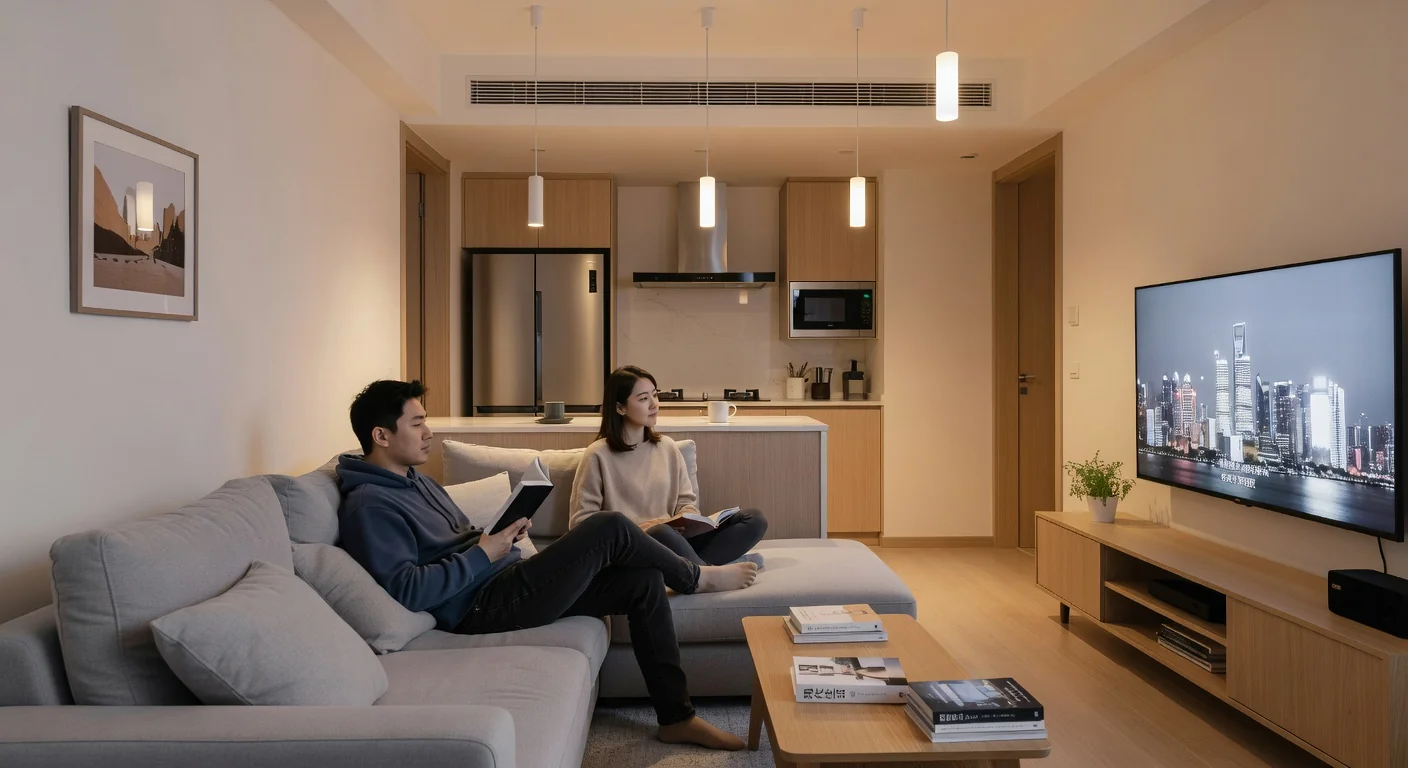 Shared living space in Chinese home