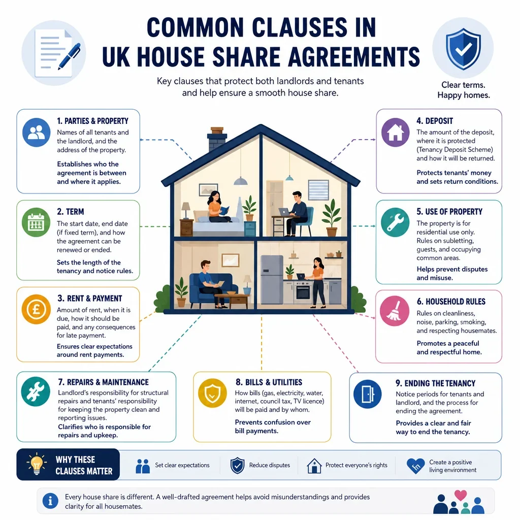 Common Clauses in UK House Share Agreements