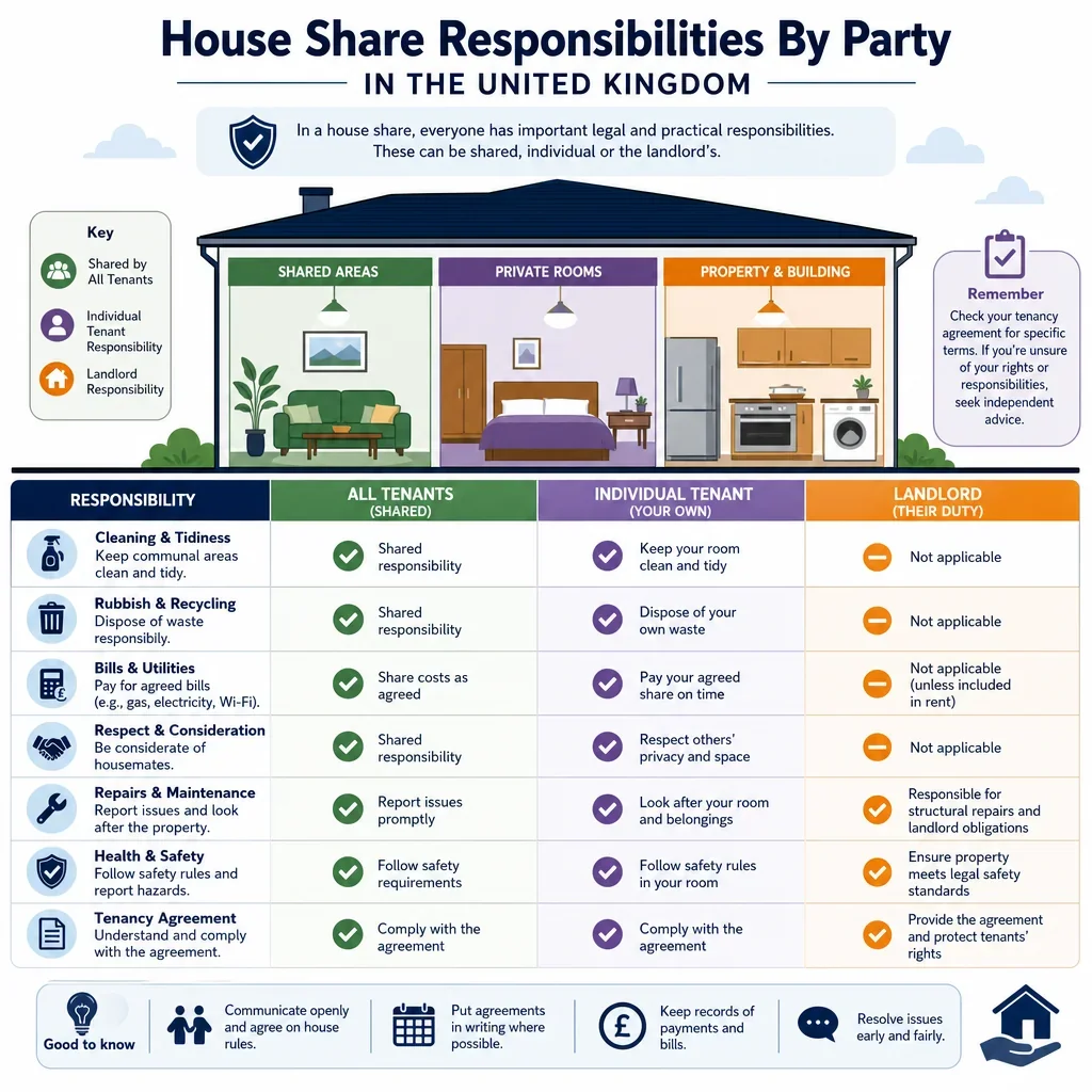 House Share Responsibilities by Party