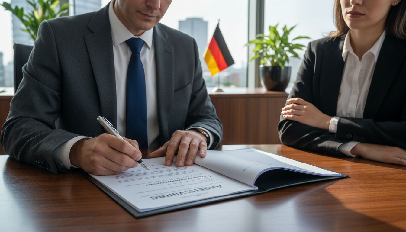 Secure document signing scene