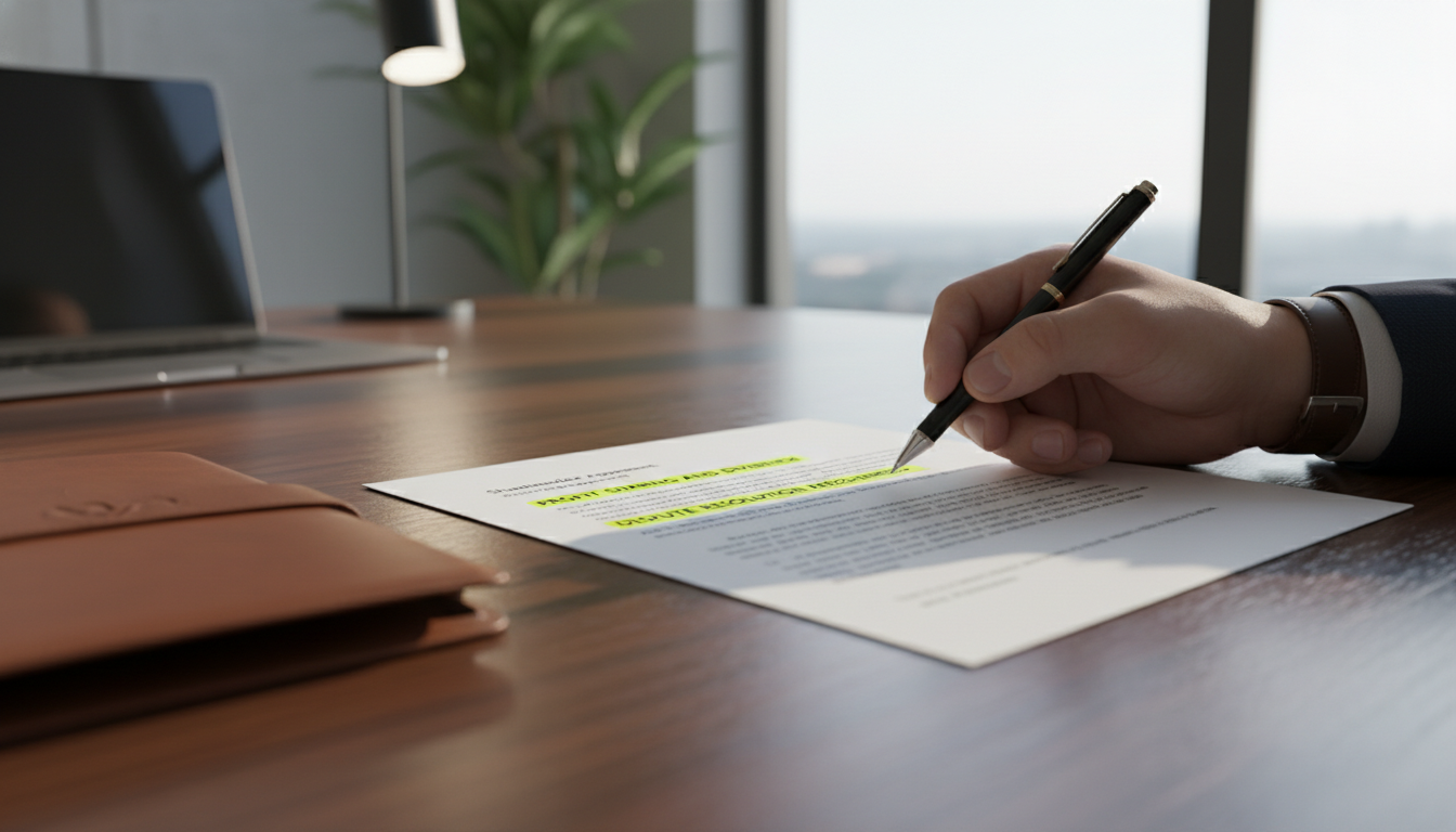 Key clauses highlighted in shareholders agreement