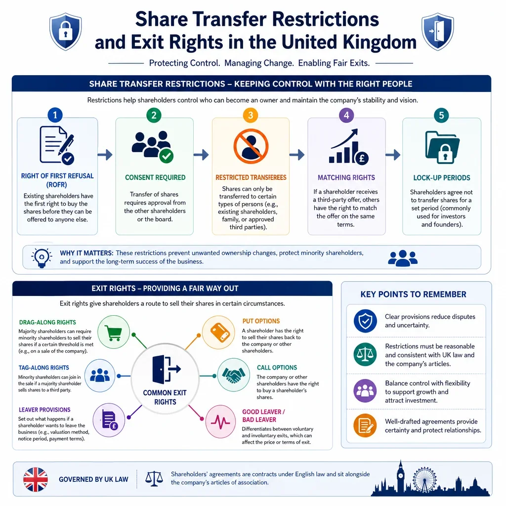 Share Transfer Restrictions and Exit Rights