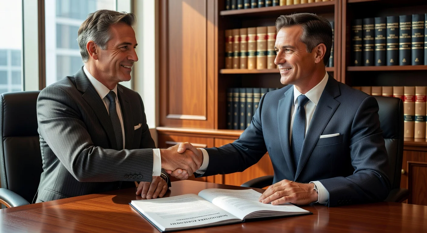 Handshake sealing shareholders partnership deal