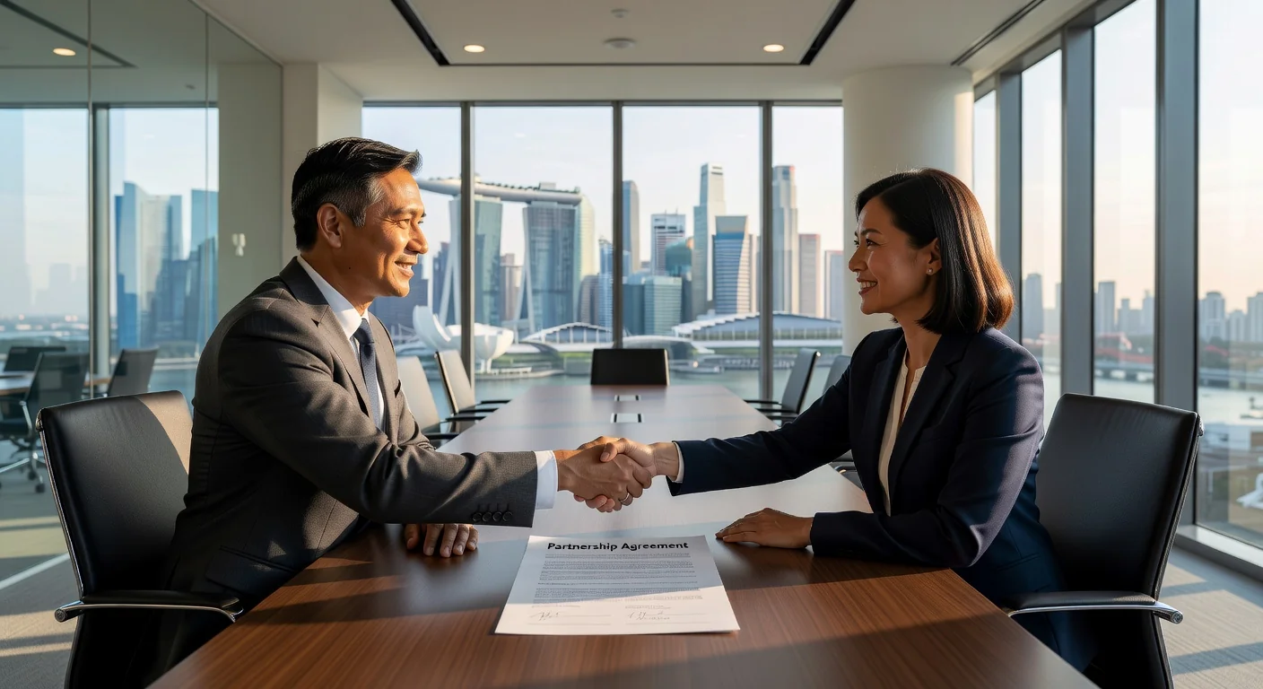 Partners signing agreement