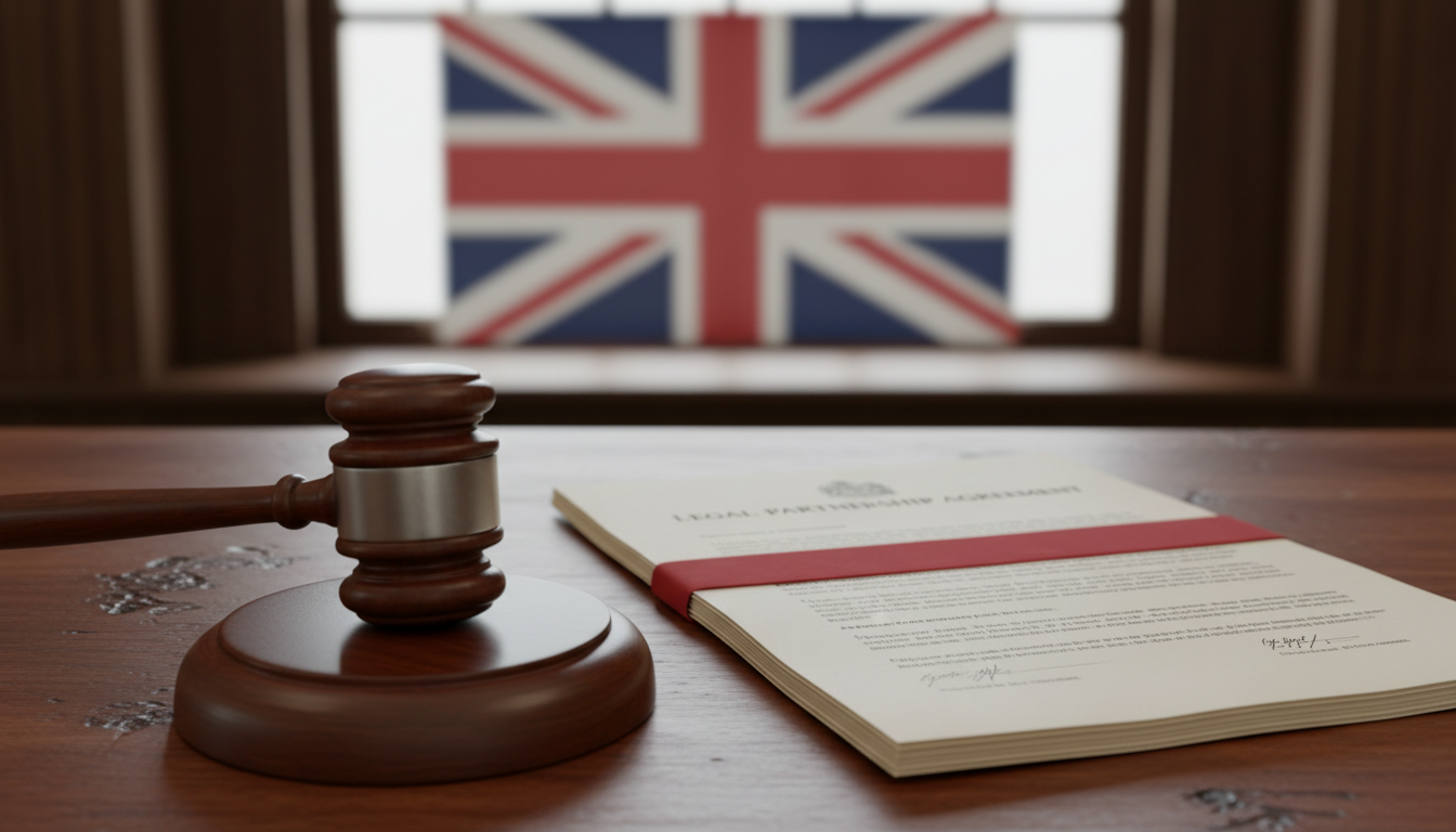 UK gavel and contract papers