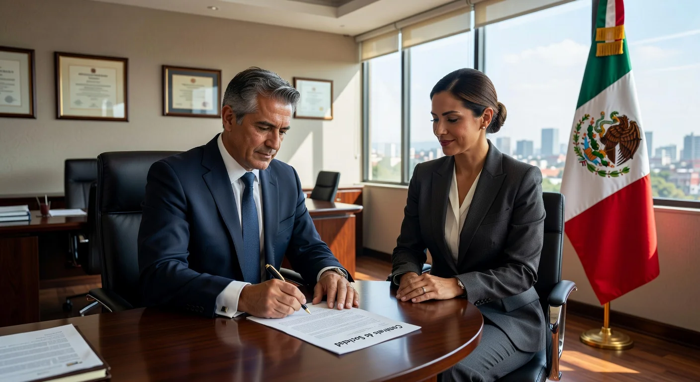 Mexican legal contract signing