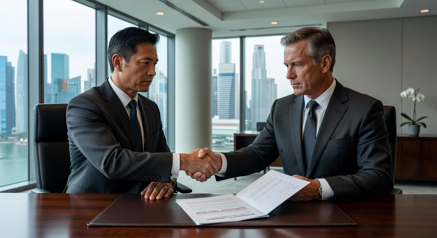 Handshake sealing flawed partnership