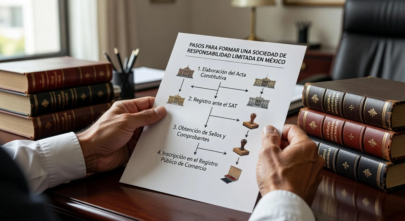 LLC formation flowchart illustration