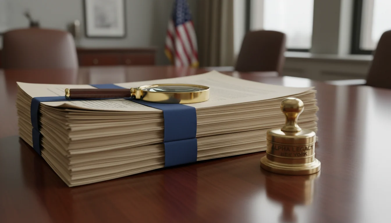 Stack of official articles of incorporation papers