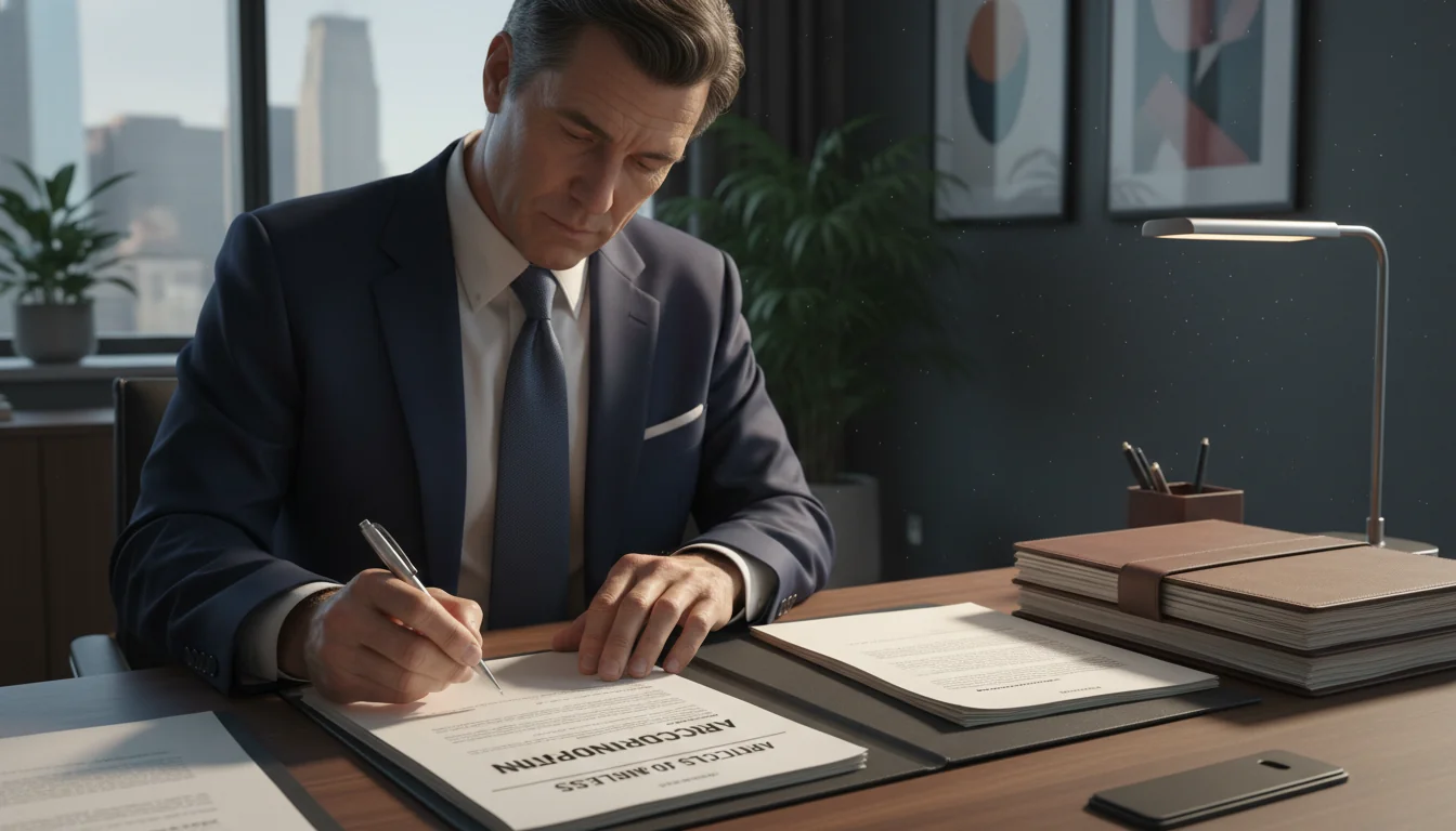 Person signing incorporation documents
