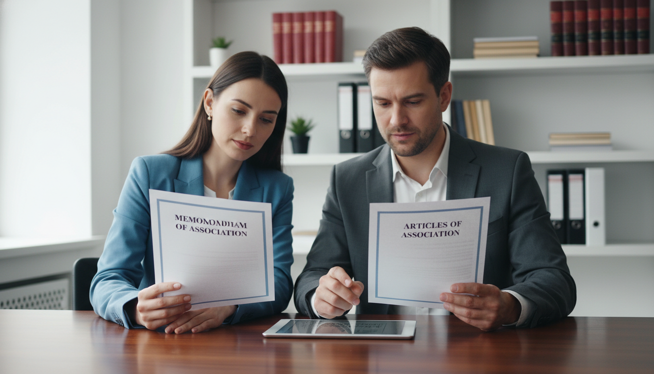 UK company law documents comparison