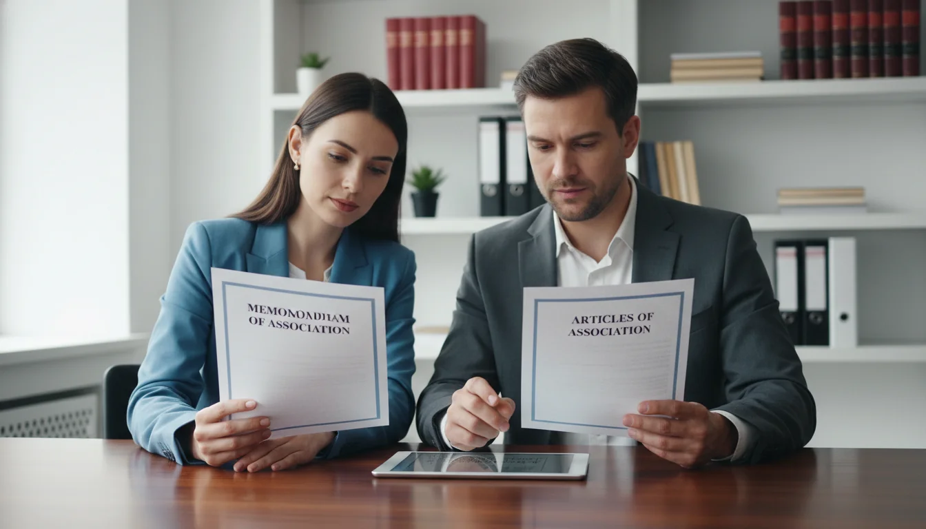 UK company law documents comparison