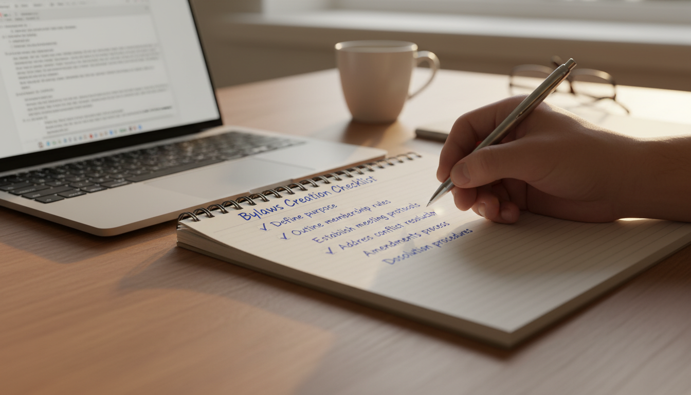 Checklist for creating effective bylaws