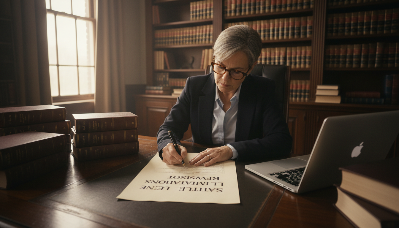 Person writing statute document